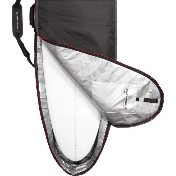 2026 Ocean And Earth Compact Cubierta De Tabla Larga Para Todo El Día OESCLB38 - Black / Red